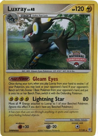 Luxray - 7/130 (National Championships) card art