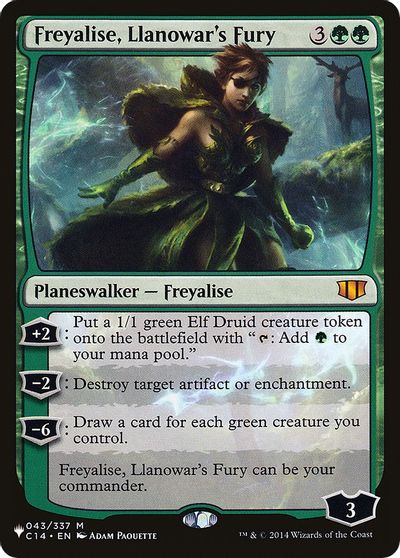 Freyalise, Llanowar's Fury card art