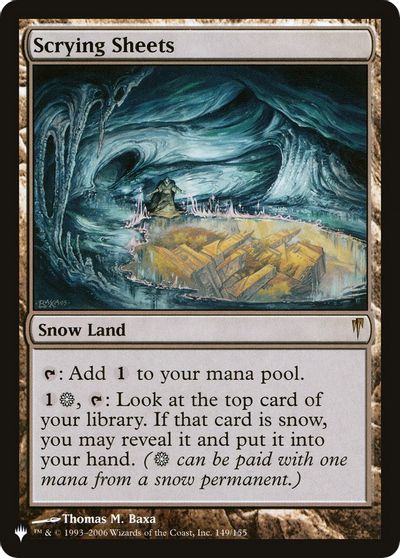 Scrying Sheets card art