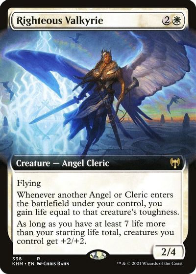 Righteous Valkyrie (Extended Art) card art