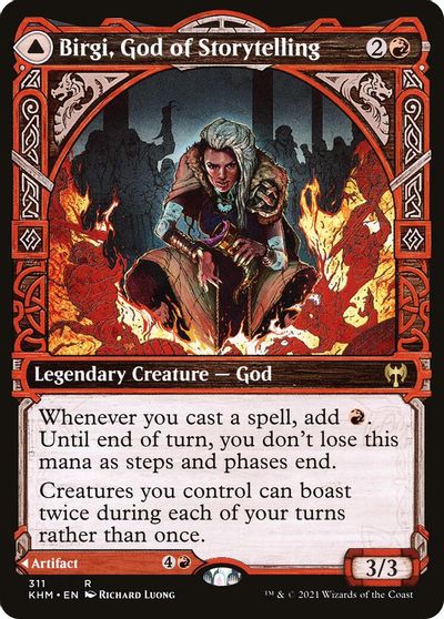 Birgi, God of Storytelling (Showcase) card art