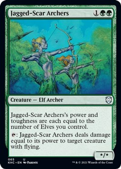 Jagged-Scar Archers card art