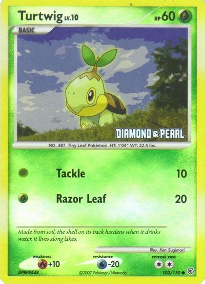 Turtwig - 103/130 [Diamond & Pearl] card art