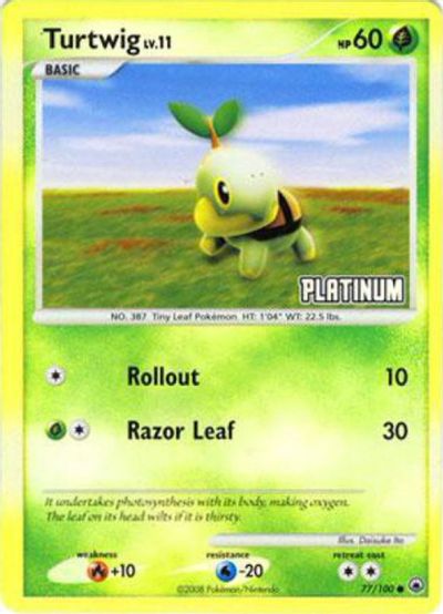 Turtwig - 77/100 [Platinum] card art