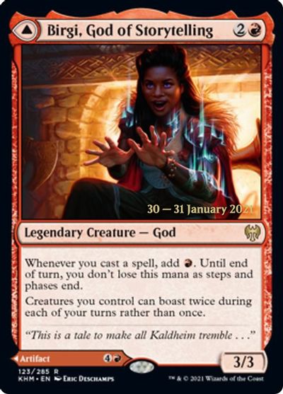 Birgi, God of Storytelling card art