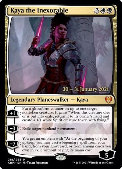Kaya the Inexorable card art