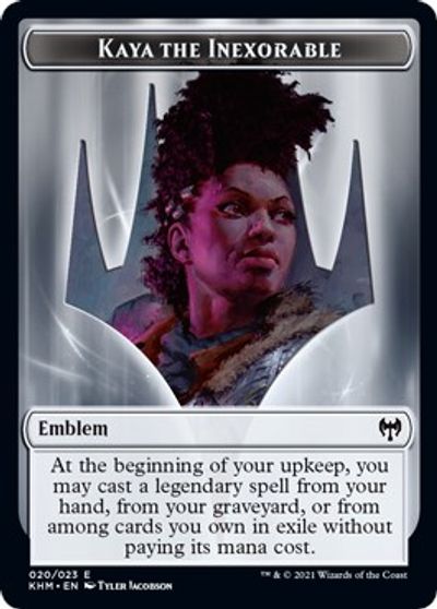 Emblem - Kaya the Inexorable card art