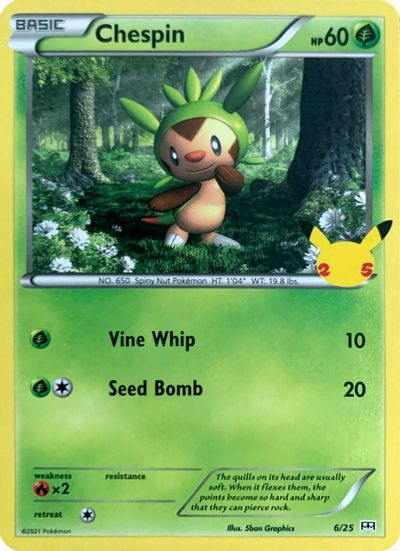 Chespin - 6/25 card art