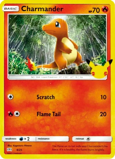 Charmander - 9/25 card art