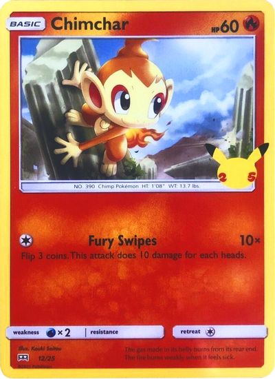 Chimchar - 12/25 card art