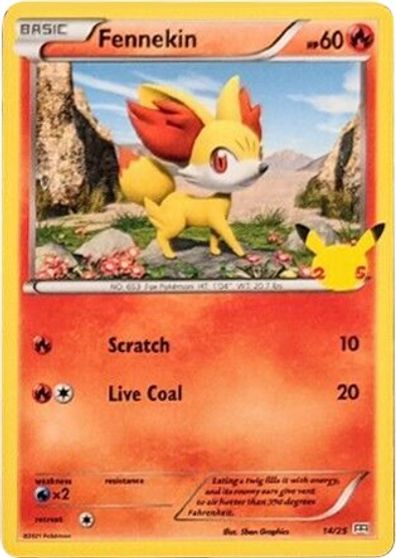 Fennekin - 14/25 card art
