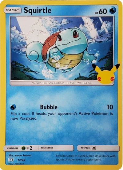 Squirtle - 17/25 card art