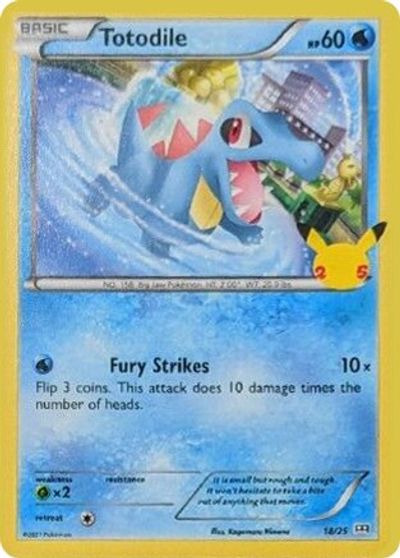 Totodile - 18/25 card art