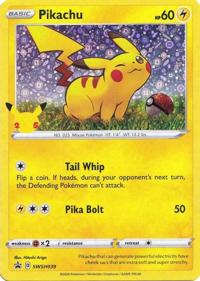 Pikachu - SWSH039 (General Mills) card art