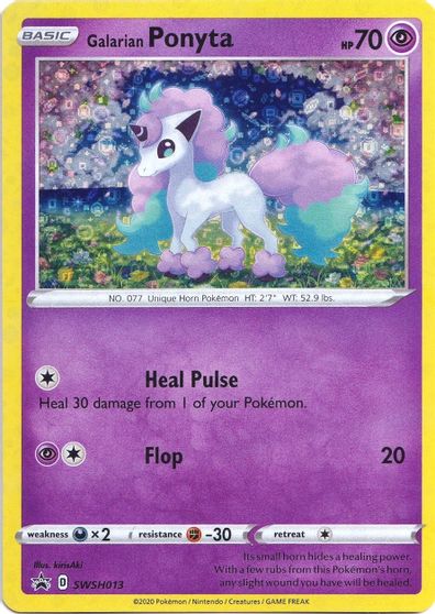Galarian Ponyta - SWSH013 (General Mills Promo) card art