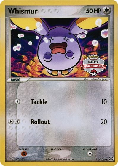 Whismur - 73/106 (City Championships) card art