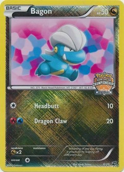 Bagon - 6/20 (Regional Championships) card art