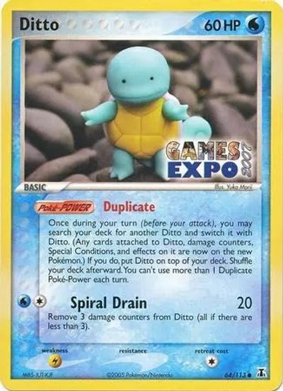 Ditto (Squirtle) - 64/113 (Games Expo 2007) card art