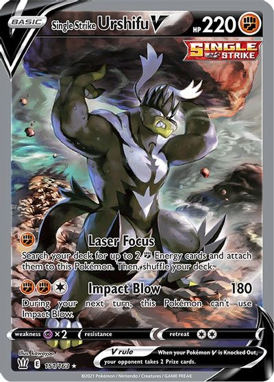 Single Strike Urshifu V (Alternate Full Art) card art