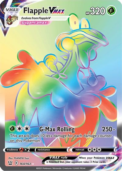 Flapple VMAX (Secret) card art