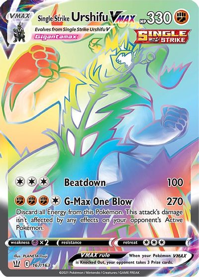 Single Strike Urshifu VMAX (Secret) card art
