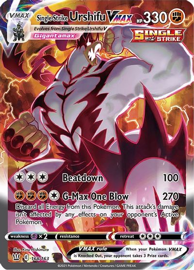 Single Strike Urshifu VMAX (Alternate Art Secret) card art