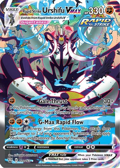 Rapid Strike Urshifu VMAX (Alternate Art Secret) card art