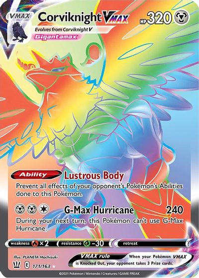 Corviknight VMAX (Secret) card art
