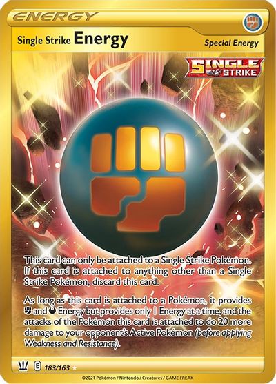 Single Strike Energy (Secret) card art
