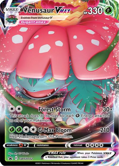 Venusaur VMAX - SWSH102 card art
