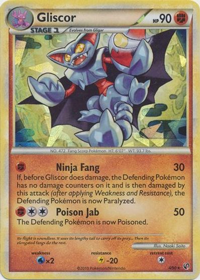 Gliscor - 4/90 (Cracked Ice Holo) card art