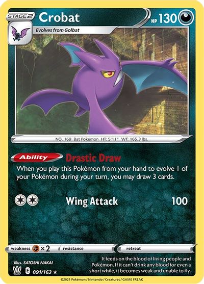 Crobat - 091/163 card art