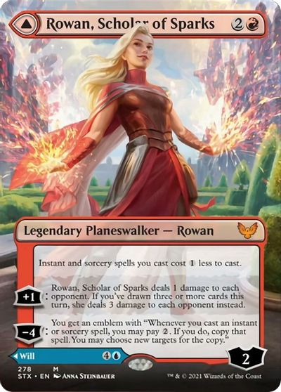 Rowan, Scholar of Sparks (Borderless) card art