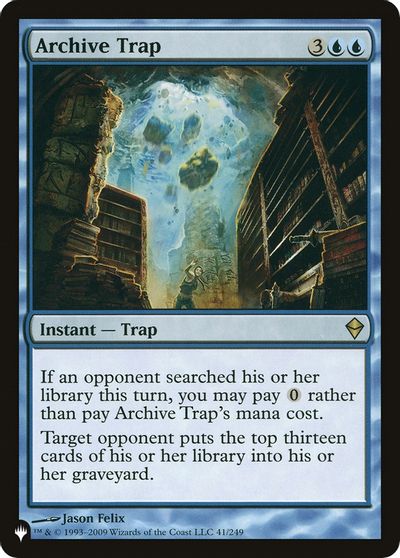 Archive Trap card art