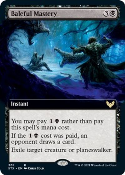 Baleful Mastery (Extended Art) card art