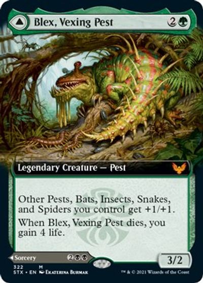 Blex, Vexing Pest (Extended Art) card art
