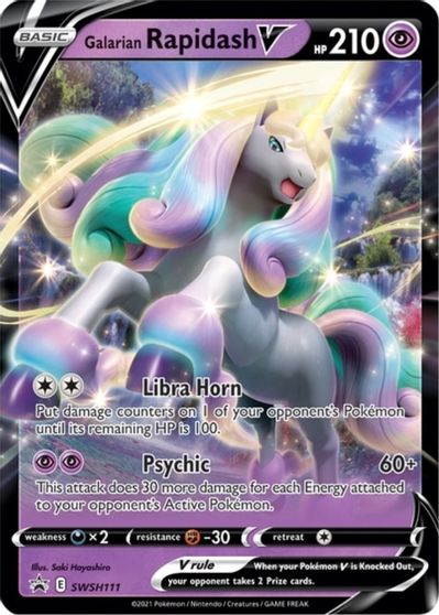Galarian Rapidash V - SWSH111 card art