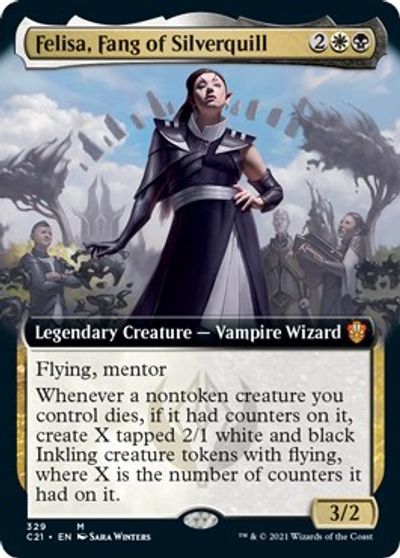 Felisa, Fang of Silverquill (Extended Art) card art