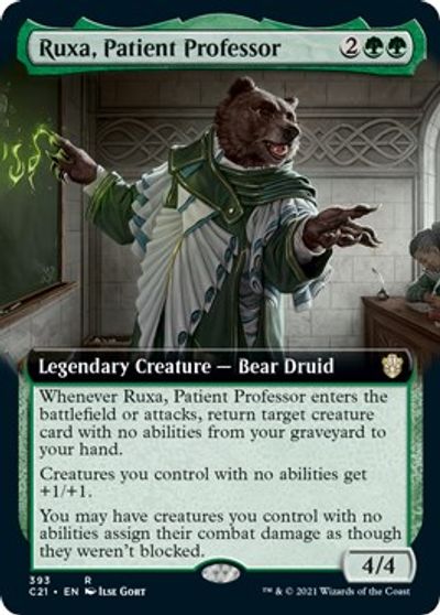 Ruxa, Patient Professor (Extended Art) card art