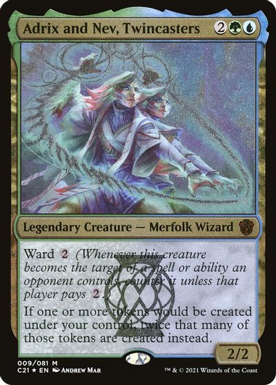 Adrix and Nev, Twincasters (Display Commander) - Thick Stock card art