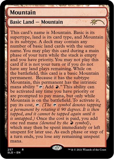 Mountain (257) (Full-Text Lands) card art