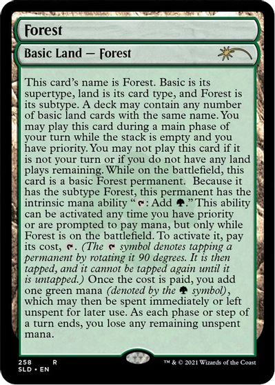 Forest (258) (Full-Text Lands) card art