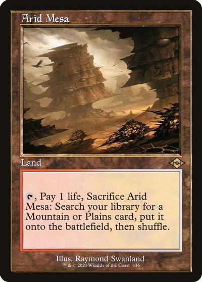 Arid Mesa (Retro Frame) card art