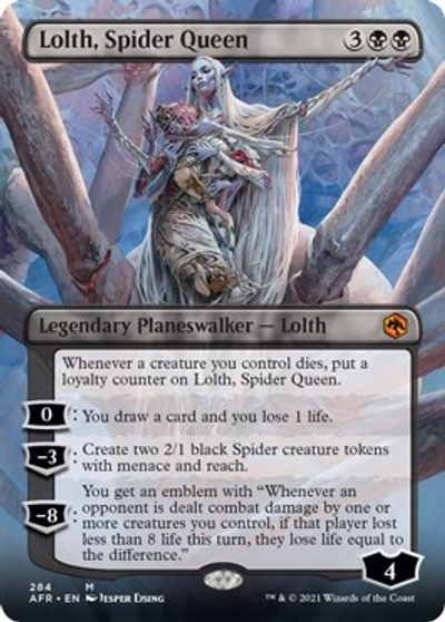 Lolth, Spider Queen (Borderless) card art