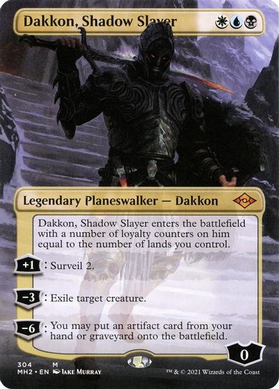 Dakkon, Shadow Slayer (Borderless) card art
