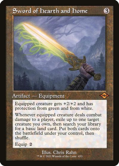 Sword of Hearth and Home (Retro Frame) card art