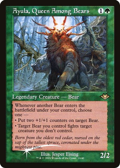 Ayula, Queen Among Bears (Retro Frame) card art