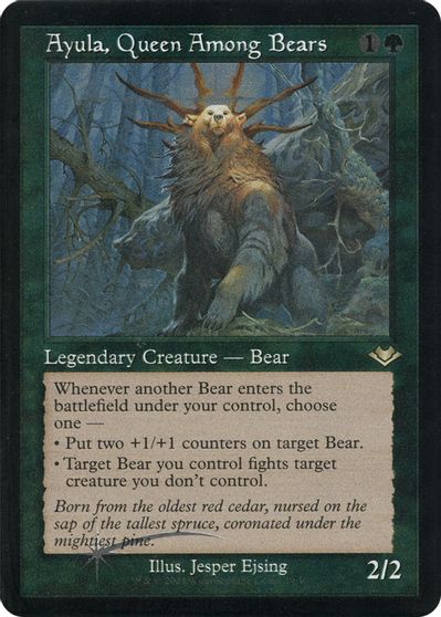 Ayula, Queen Among Bears (Retro Frame) (Foil Etched) card art