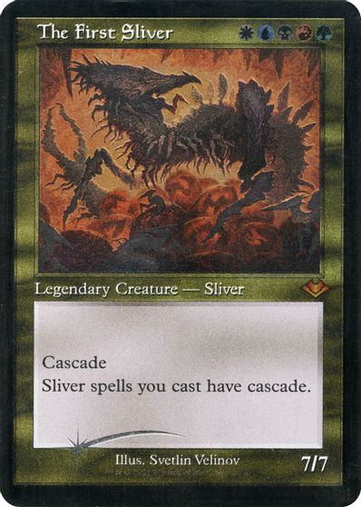 The First Sliver (Retro Frame) (Foil Etched) card art