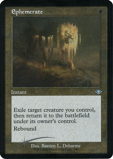 Ephemerate (Retro Frame) (Foil Etched) card art